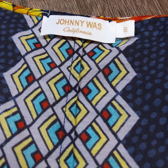 JOHNNY WAS Mia Floral Border Long Maxi Dress - SMALL - Picture 12 of 14